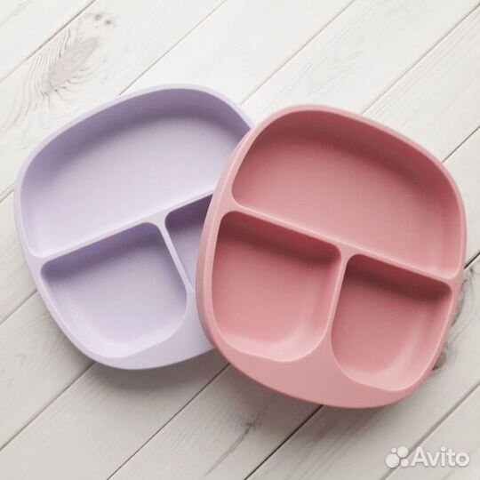 Силиконовая детская посуда новая