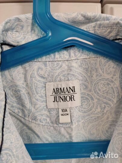 Рубашка armani junior оригинал рр 142 на мальчика