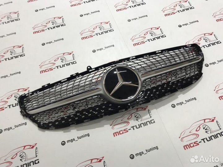 Решетка CLS W218 Diamond Silver Дистроник