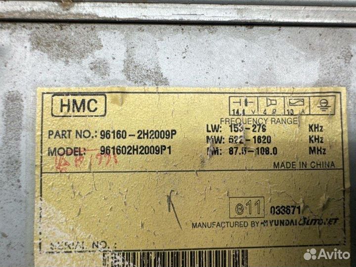 Магнитола штатная Hyundai Elantra Hd 1.6 G4FC 2008