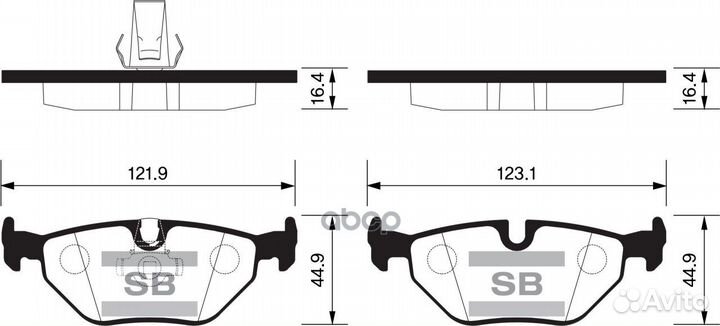 Колодки торм.зад. SP2167 Sangsin brake