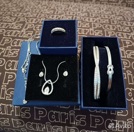 Украшения серьги подвеска Swarovski