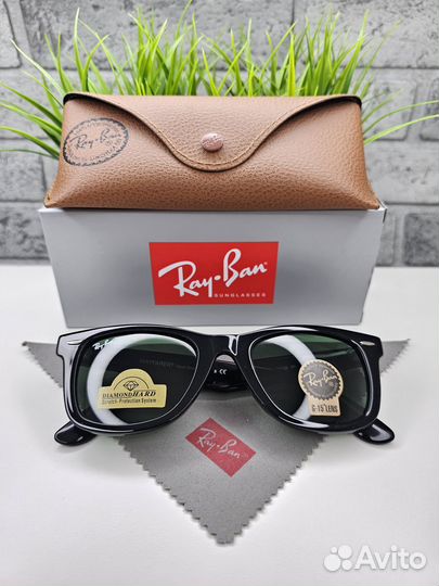 Очки Ray Ban Wayfarer 2140 Green Стекло