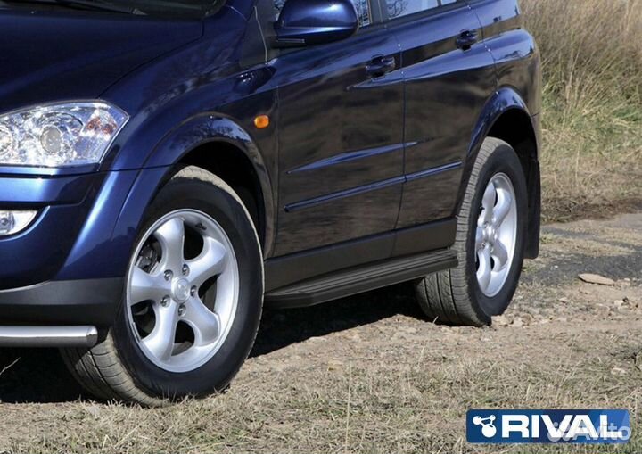 Пороги-подножки Ssang Yong Kyron 2007-2016 Premium