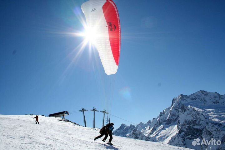 Полет на параплане-тандеме с инструктором