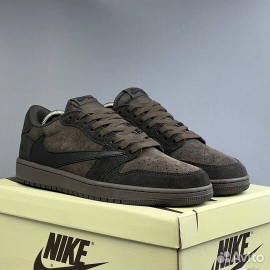 Nike air jordan 1 travis scott velvet brown