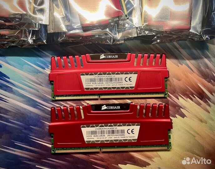 DDR3 Corsair Vengeance 16 gb (2x8) 1600 Mhz