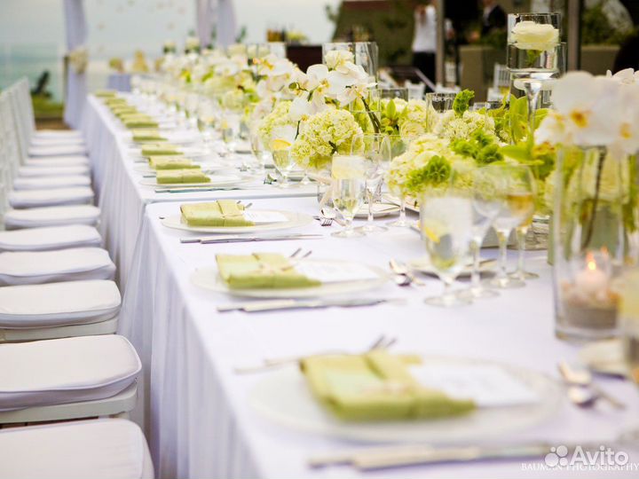 Аренда скатертей и чехлов на стулья