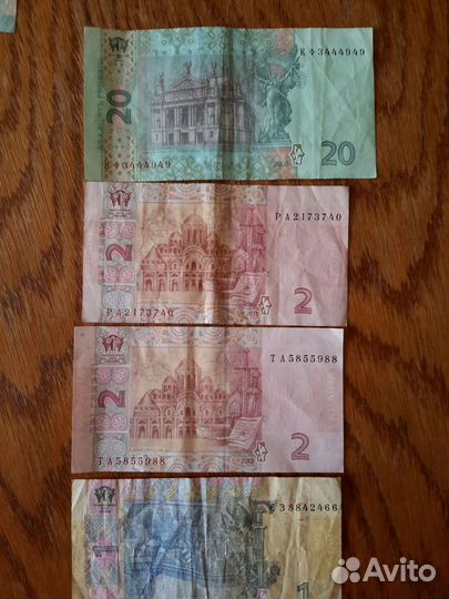 Купюры Литвы,Белоруссии,Украины,Узбекистан