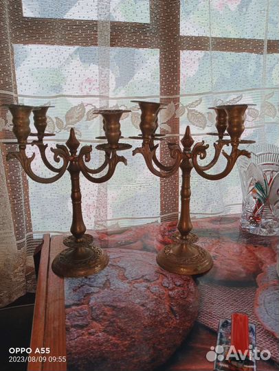 Подсвечник латунь СССР