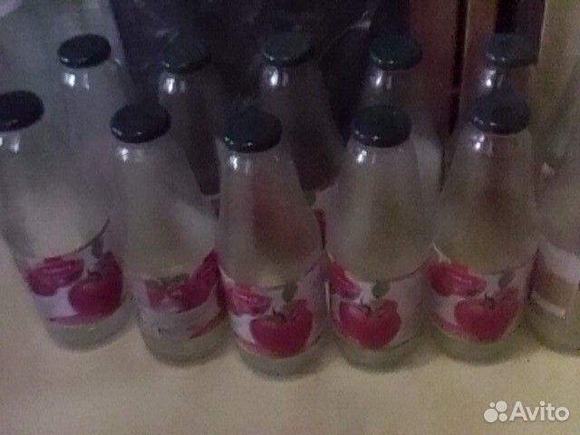 Бутылки стеклянные из под сока