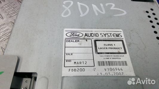 Магнитола ford focus 2 (8DN03I401)