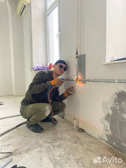 Замена радиаторов отопления услуги сварщика