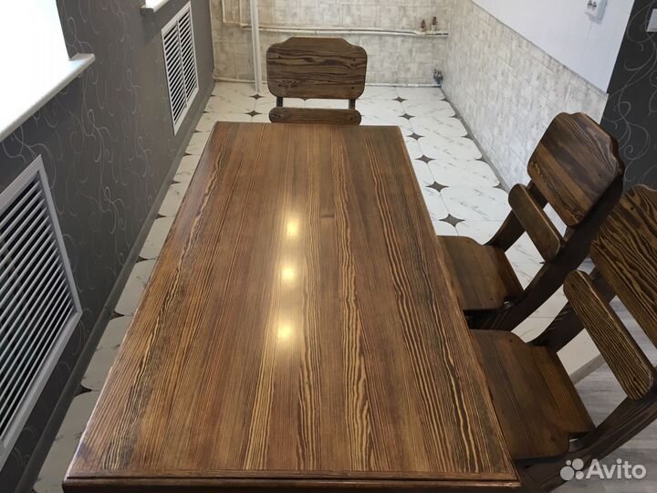 Мебель садовая, комплект деревянной мебели 