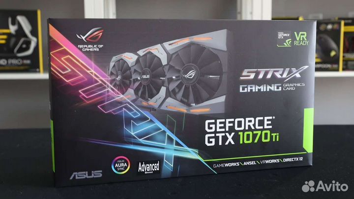 Продам Видеокарту Asus strix-GTX1070TI-A8G