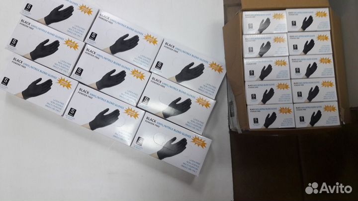 Перчатки нитриловые