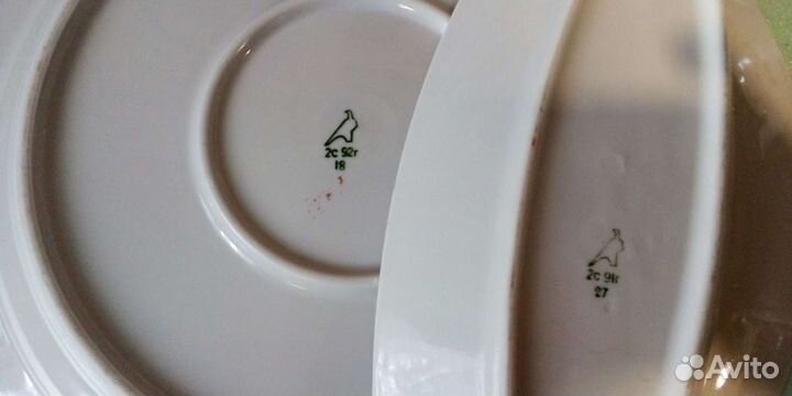 Блюдо Кузнецова 19 век и другая посуда