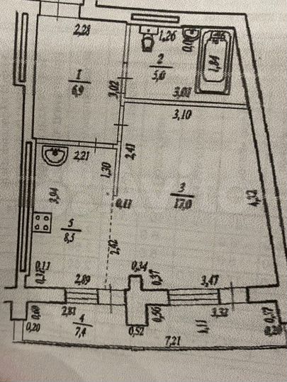Квартира-студия, 41,1 м², 3/16 эт.