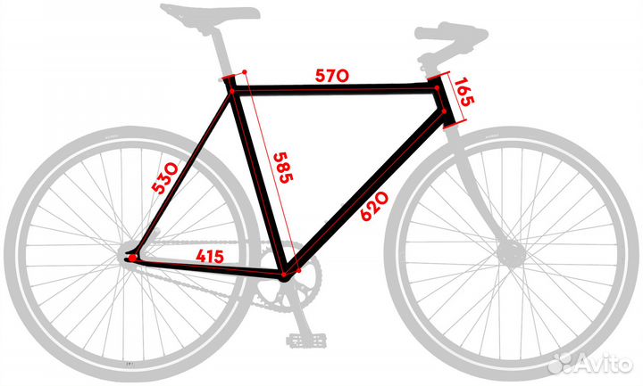 Фреймсет Scott OTG 10 Cro-mo 57р