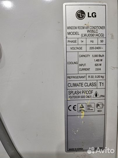 Оконный кондиционер LG
