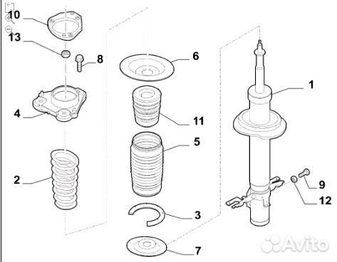 Б/У Амортизатор В хорошем состоянии, оригиналnnУ