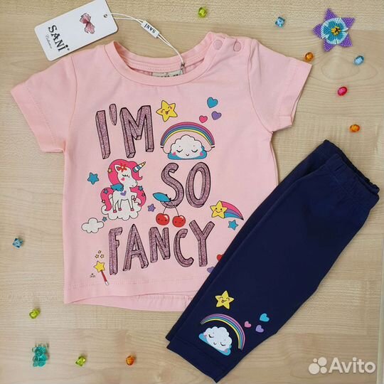 Комплект для девочки 9 месяцев (74см)