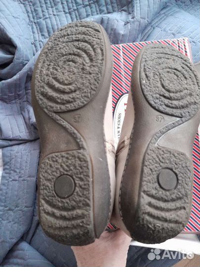 Сапоги кожаные на меху Tervolina