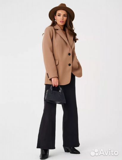 Пальто пиджак шерсть 44