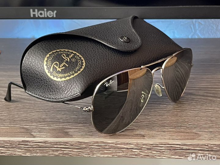 Очки оригинал Ray Ban Aviator 3025 003/40 62