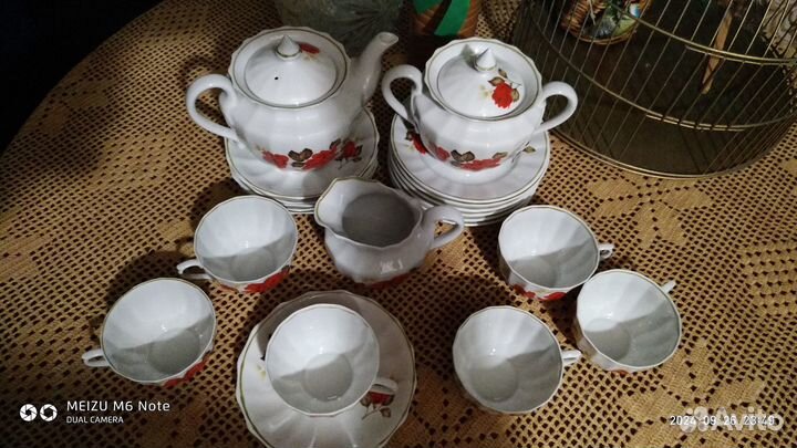 Чайный сервиз фарфор Вербилки СССР