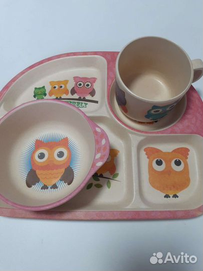 Бамбуковая посуда для ребенка