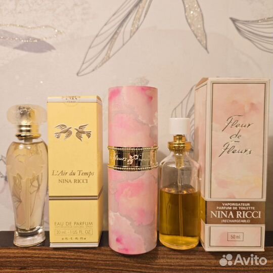 L'air du temps Nina Ricci винтаж Fleur de fleurs