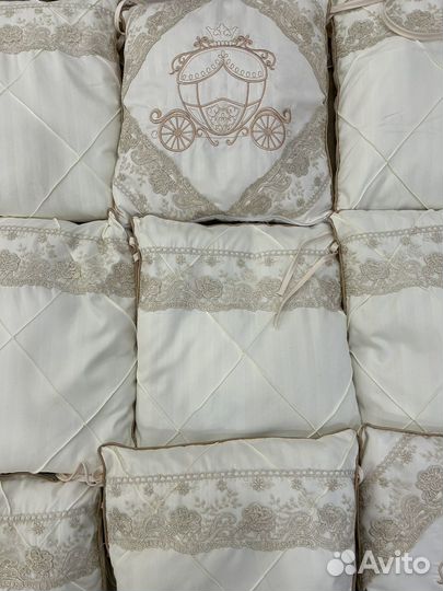 Бортики и балдахин в детскую кроватку