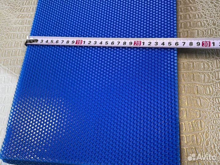 Вощина для свечей медовая, синяя, васильковая