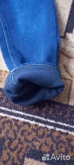 Джинсы для мальчика утеплённые