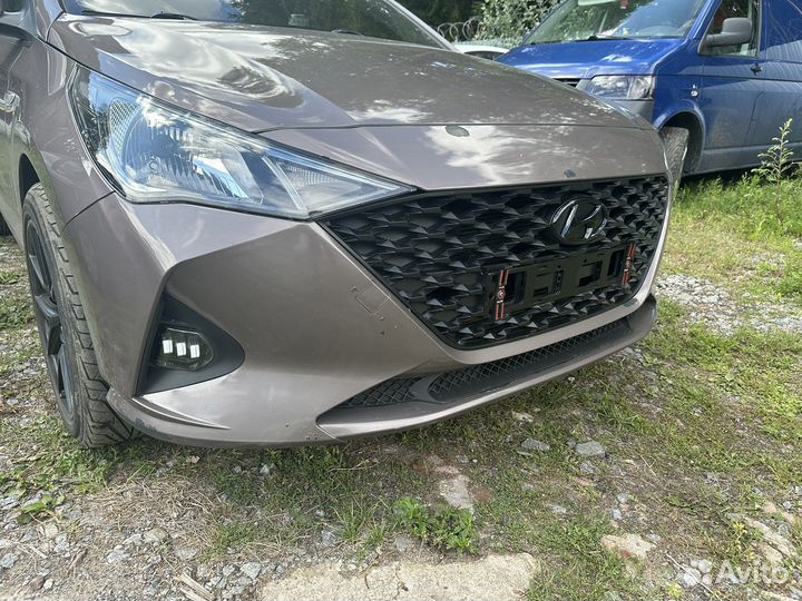 Передний бампер solaris 2