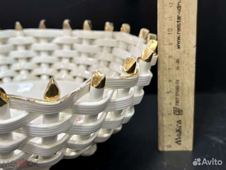 Сухарница фруктовница плетёнка до 1917