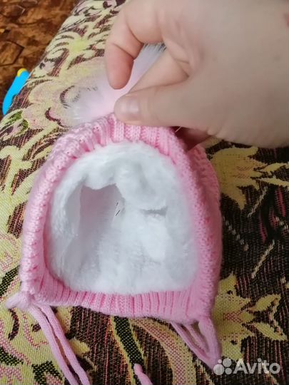 Шапочка для девочки зима