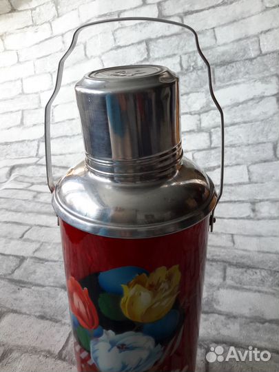 Термос винтажный большой
