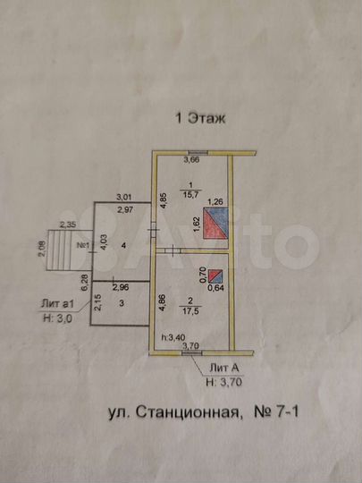 1-к. квартира, 33,2 м², 1/1 эт.