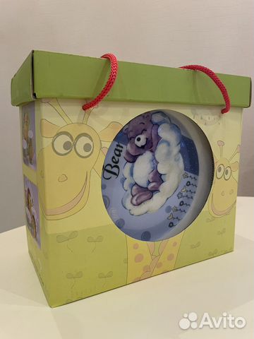 Набор детской керамической посуды новый