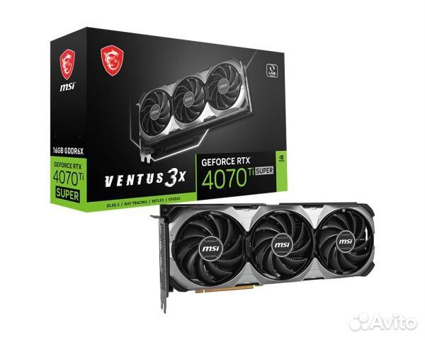 Видеокарта MSI PCI-E 4.0 RTX 4070 Ti ventus 3X E1