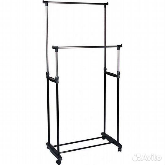 Вешалка напольная для одежды двойная