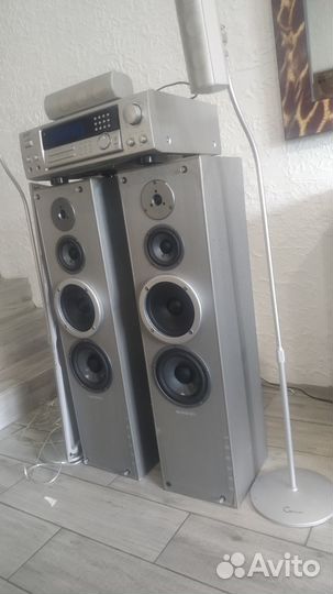 Ресивер 5.1 500 Вт bluetooth караоке колонки quadr