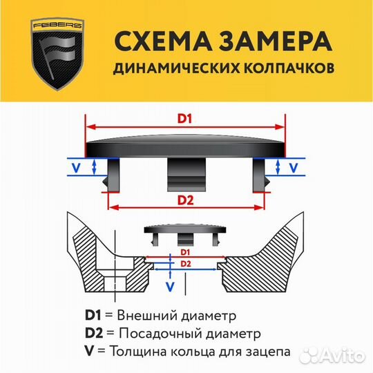 Динамические парящие колпачки на диски Mercedes