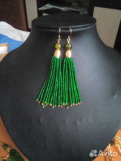 Серьги из бисера