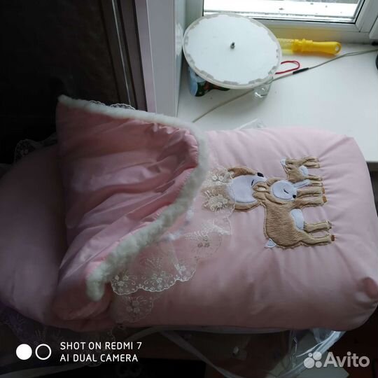 Конверт на выписку для девочки зима