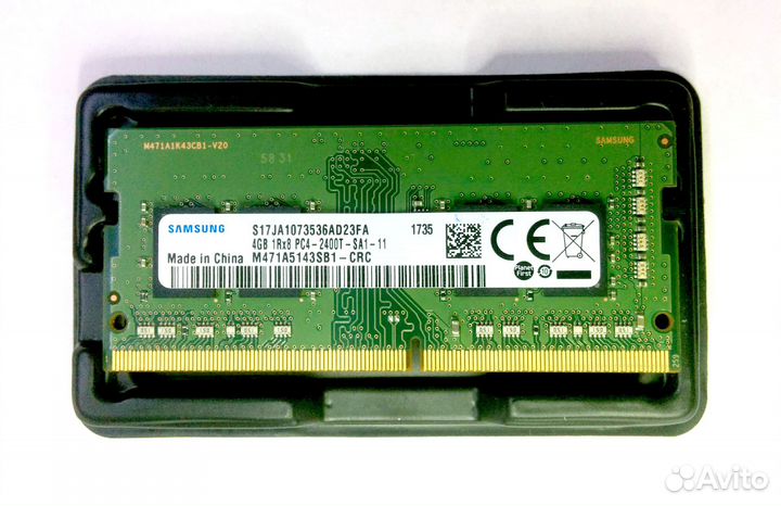 Samsung sodimm DDR4 2400 мгц PC19200 4 гб