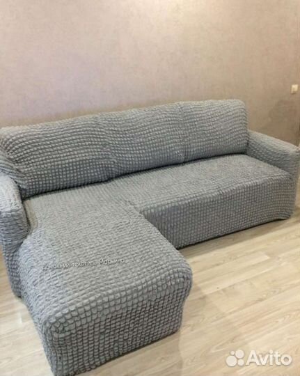 Чехлы на угловые диваны с оттоманкой