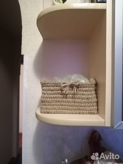 Коврик из джута, корзина, салфетка